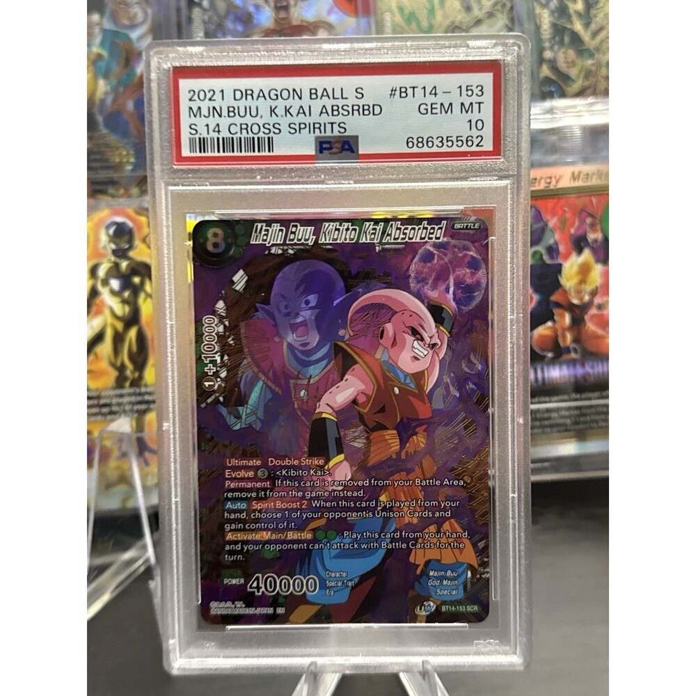 DBS PSA 10 GEM MINT MAJIN BUU KIBITO KAI ABSORBED SCR BT14-153